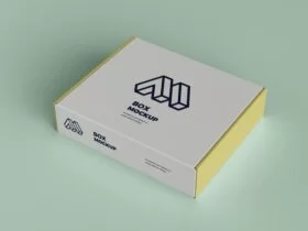 Closed Box Free Mockup