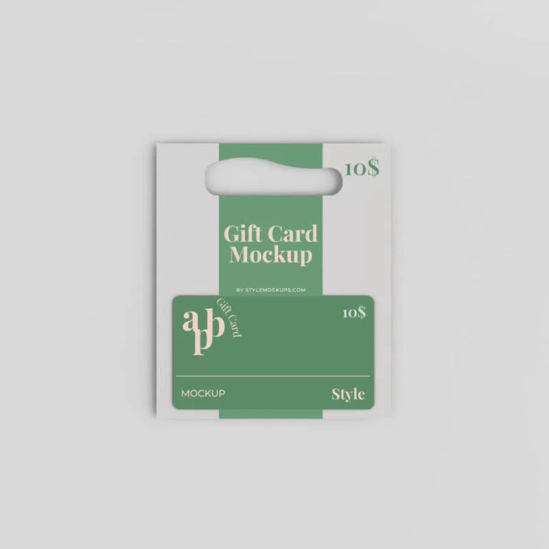 Free Gift Card Mockup (PSD)