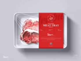 Meat Tray Packaging Free Mockup