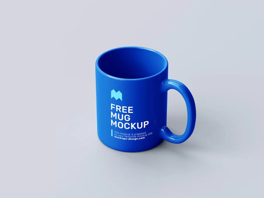 Realistic Mug Set Free Mockup