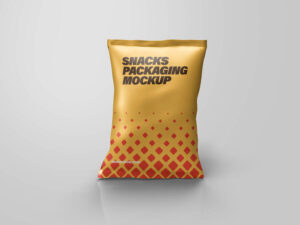 Snacks Pack Pouch Free Mockup