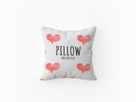 Top View Pillow Free Mockup (PSD)