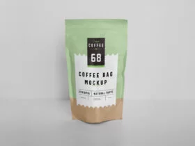 Vertical Pouch Bag Free Mockup