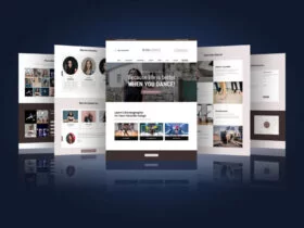 Web Theme / Website Presentation Free Mockup