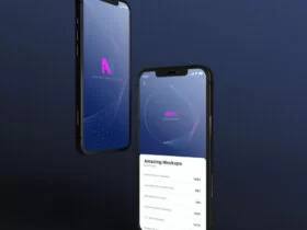 iPhone 12 with 5 views Free Mockup