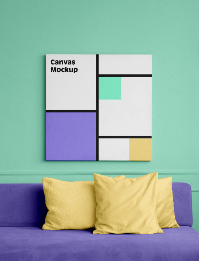 Download Canvas Square Free Mockup - FreeMockup