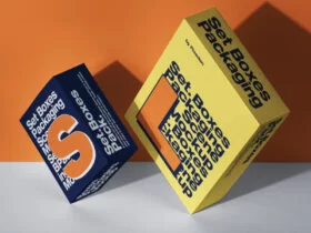 Free Packaging Box Mockup Set
