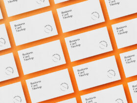 Laid Out Business Cards Free Mockup