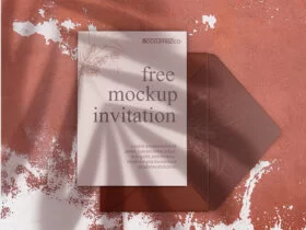 Leaflet Invitation Free Mockup