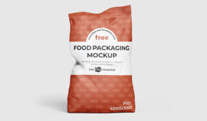 Snack Pouch Packaging Free Mockup