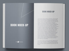 Soft Cover Book Free Mockup (PSD)