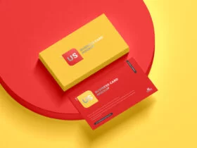 US Size Business Card Free Mockup