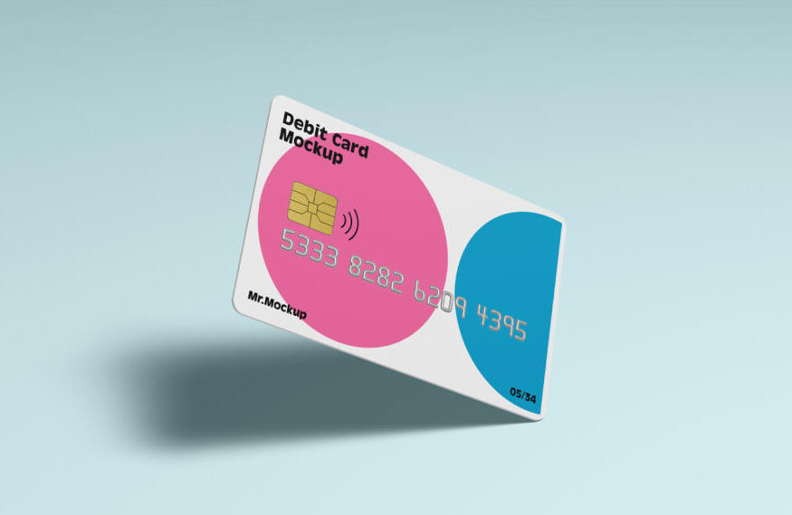 Debit Card Free Mockup (PSD)