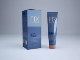 Free Cosmetic Tube & Packaging Box Mockup