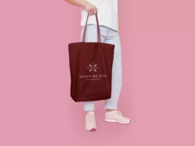 Free Eco-Friendly Cotton Shopping Bag Mockup