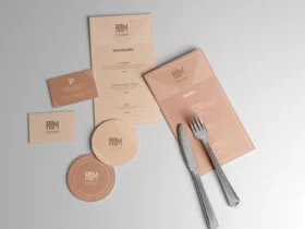 Free Restaurant Branding Scene Mockup