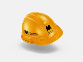 Hard Hat Construction Free Mockup