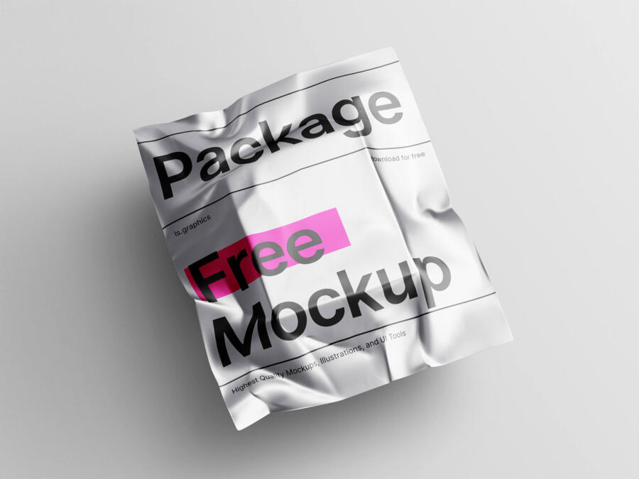 Metallic Package Free Mockup