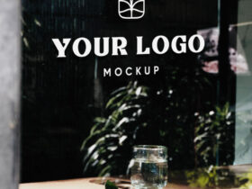 Shop Glass Window Signage Free Mockup