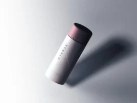 Cylinder Packaging Free Mockup