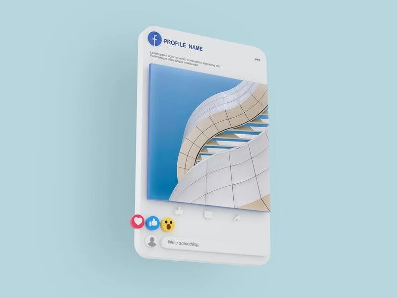 Facebook Post Free Mockup