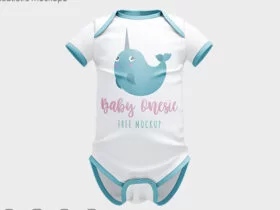 Free Baby Onesie Mockup (PSD)