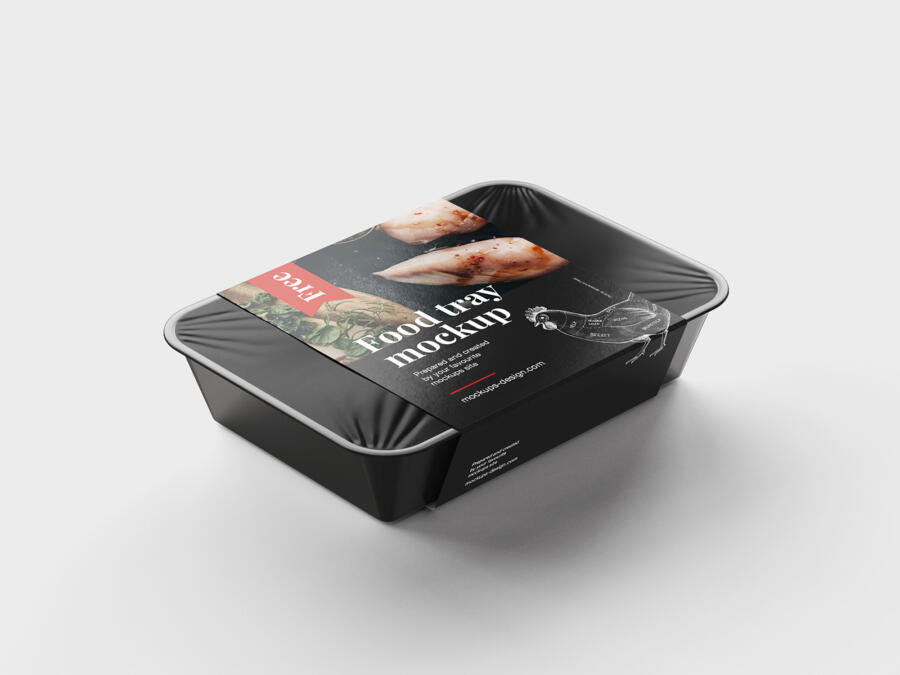 Free Food Tray Mockup (PSD)