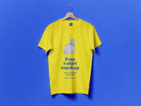 Free Hanging T-shirt Mockup