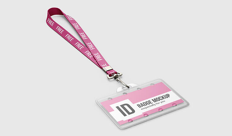 Free ID Badge Mockup – FreeMockup.net