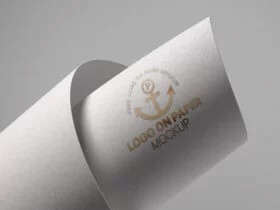 Free Logo on Paper Mockup