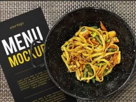 Restaurant Menu Concept Free Mockup
