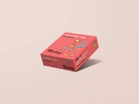 Square Box Packaging Free Mockup