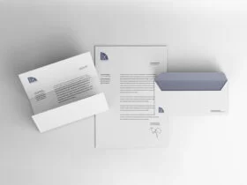 Free Letterhead & Envelope Mockup