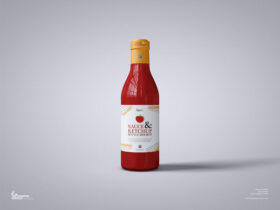 Free Sauce And Ketchup Bottle Mockup