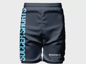 Free Soccer Shorts Mockup