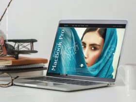 Free Website Showcase MacBook Pro Mockup