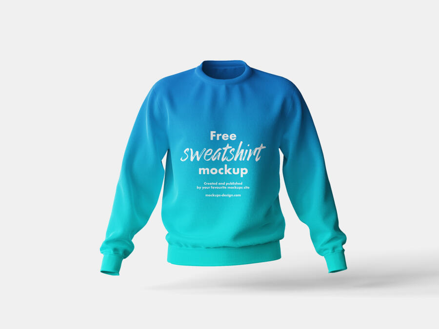 2 Sides Sweatshirt Free Mockup