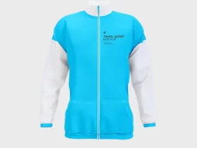 Free Men’s Track Jacket Mockup