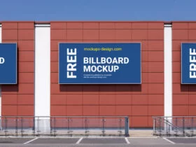Billboard at the Mall Free Mockup
