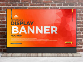 Free Advertising Display Banner Mockup