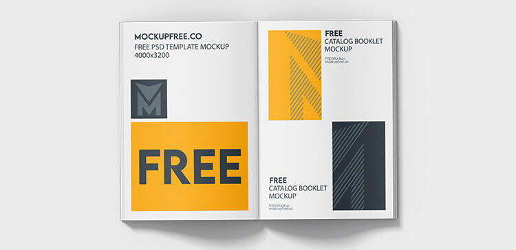 Free Catalog Booklet Mockup