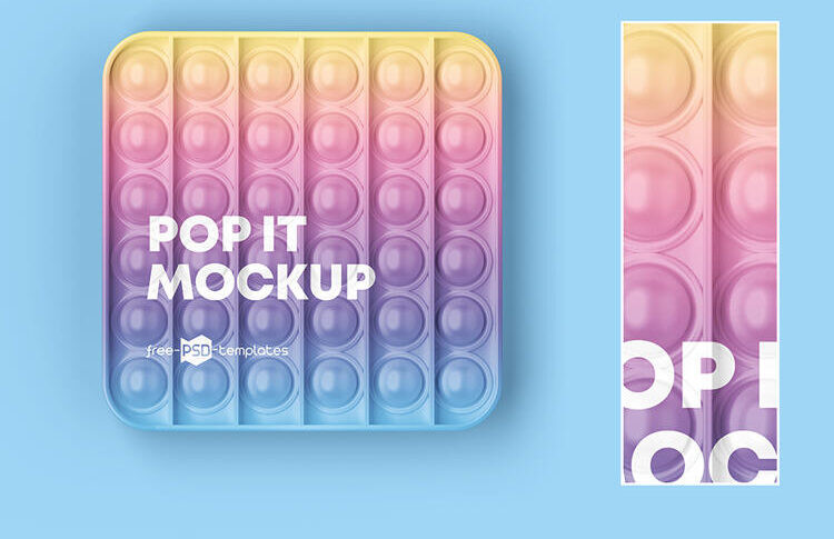 Free Pop It Toy Mockup