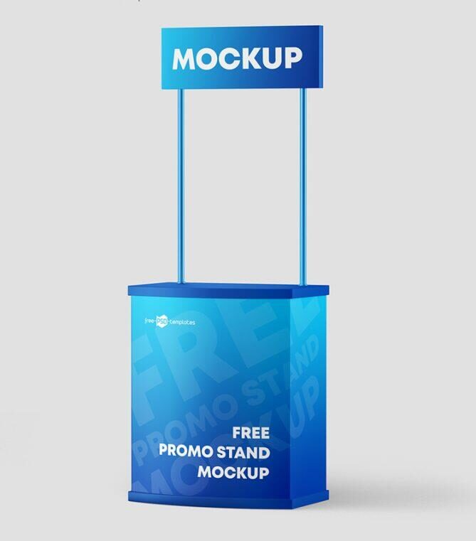 Free Promo Stand Mockup – FreeMockup.net