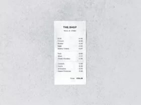 Store Receipt Free Mockup