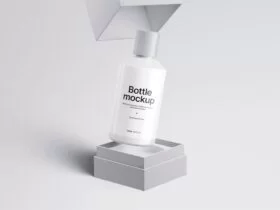 Cosmetic Bottle Free Mockup