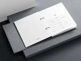 Free Minimalistic Planner Inserts Mockup