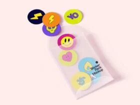 Free Stickers with Packaging Mockup