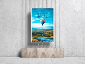 Modern Brand Advertising Poster Free Mockup