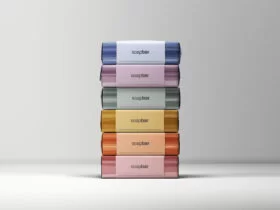 Stacked Soap Bars Packaging Free Mockup