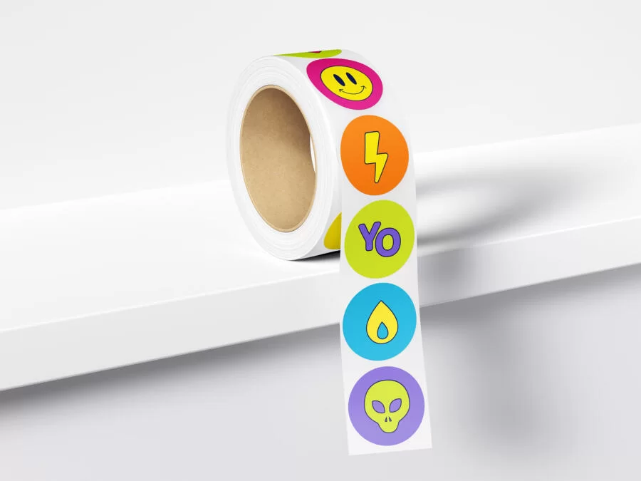 Free Sticker Tape Mockup